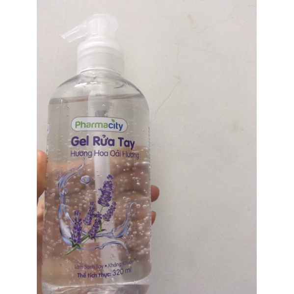Gel rửa tay khô 320ml chai có vòi hương trà xanh và lavender Parmacity | BigBuy360 - bigbuy360.vn