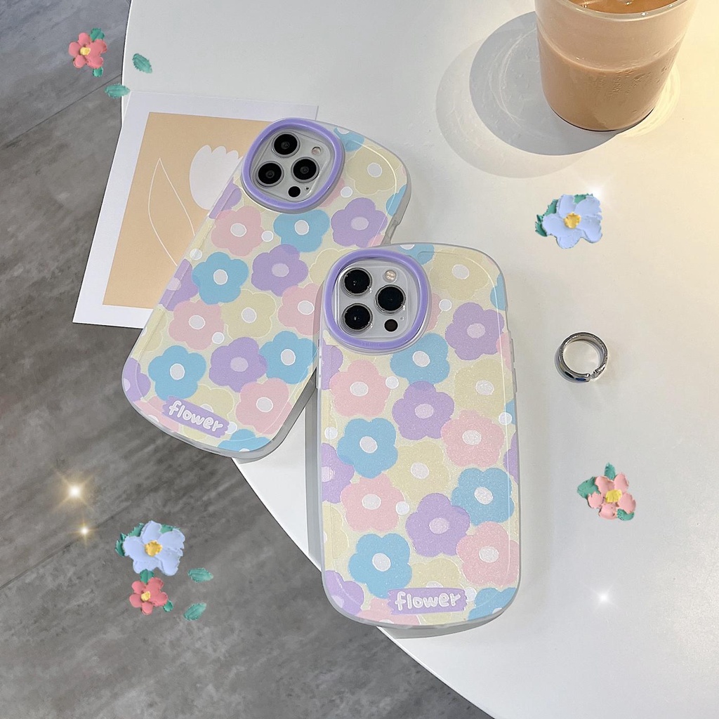 Ốp Điện Thoại Tpu Silicon Mềm Chống Sốc Chống Trượt In Họa Tiết Hoa Nhiều Màu Sắc Cho iPhone 11 12 13 pro max xr x xsmax