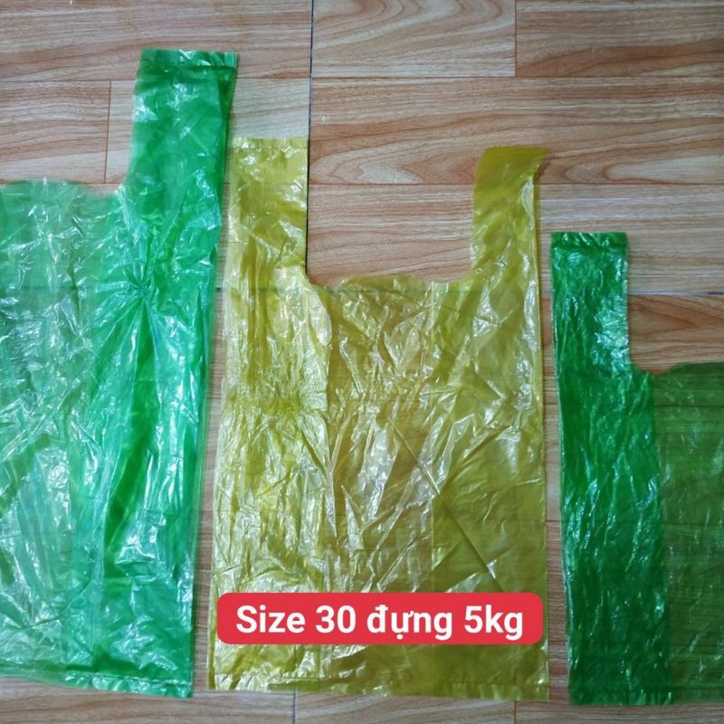 1kg Túi bóng màu đựng rau củ, hàng tạp hóa đủ cỡ