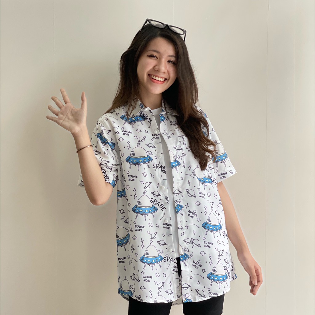 ÁO SƠ MI TRẮNG HOẠ TIẾT SIÊU ĐẸP , ĐỘC LẠ DÀNH CHO BẠN NỮ