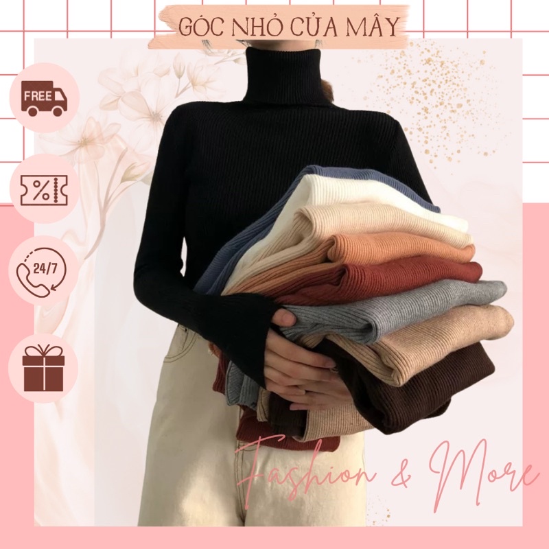 Áo len cổ lọ mới mùa thu đông 2021 dành cho nữ GNCM