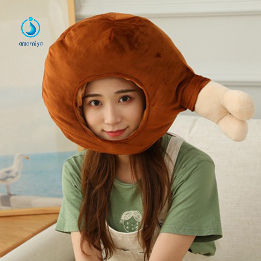 Mũ đội đầu hình chân gà/bánh bao nhồi bông mềm mại dễ thương