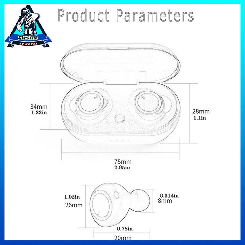 [Fitslim] Sports Wireless Headset 5.0 Call High-capacity Stereo In-Ear Wireless Earbuds