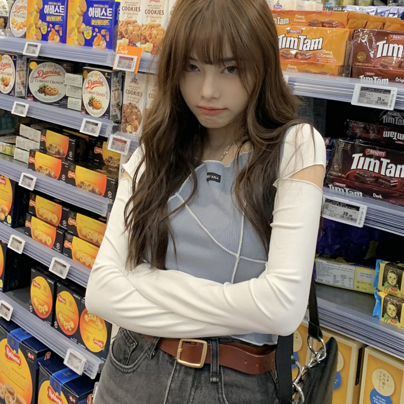 Áo thun tay dài thiết kế cách điệu thời trang cho nữ 41226