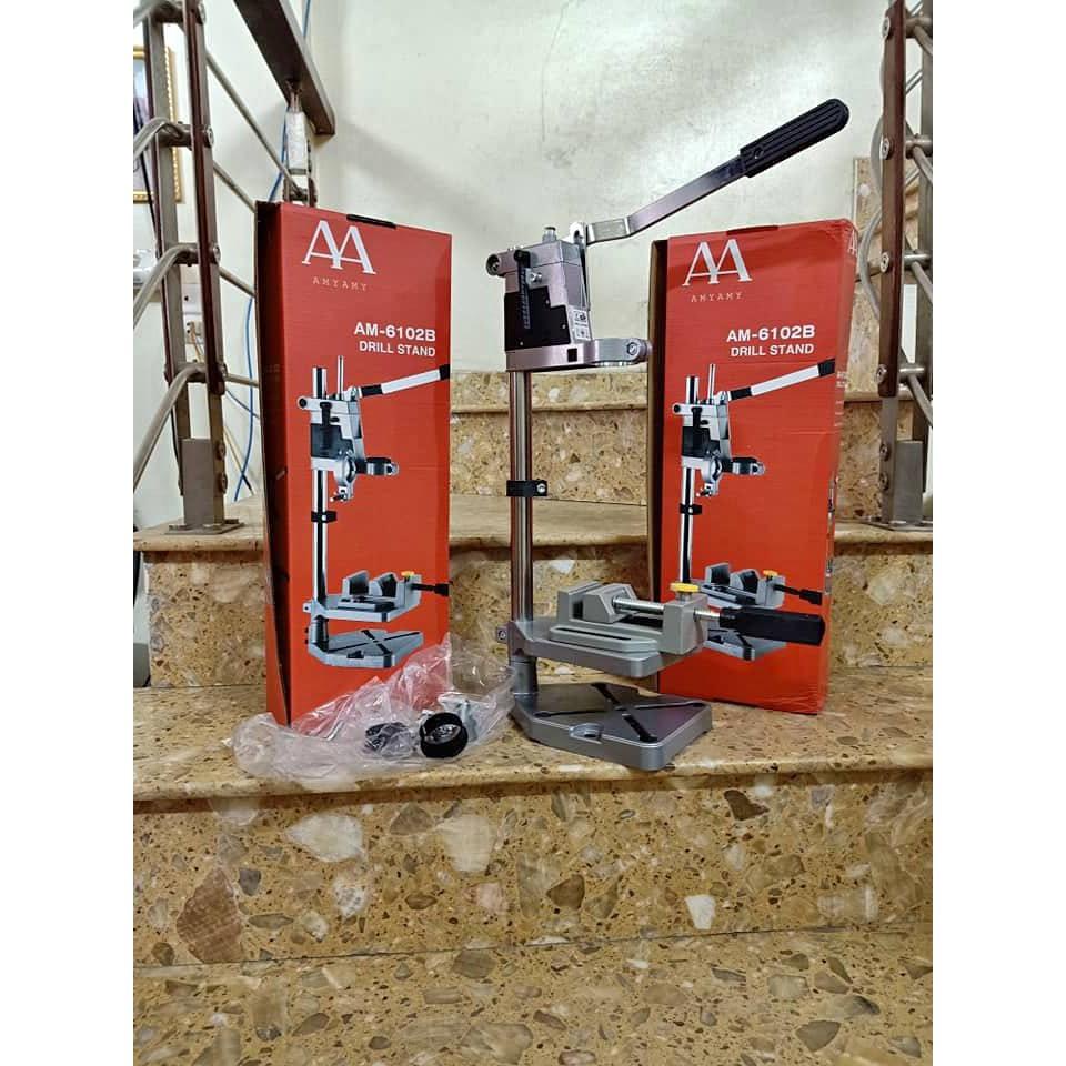 Chân đế máy khoan bàn dùng cho máy khoan cầm tay AM-6102B.hai tầng có eto