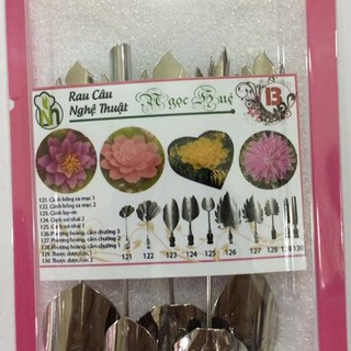 Dụng cụ làm thạch rau câu 3D Ngọc Huệ (bộ số 13 - hoa hồng sa mạc, sao nhái , cẩm chướng, thược dược)