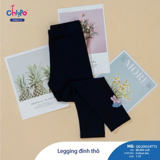[Chippo] Quần legging đính thỏ bé gái