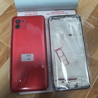 Vỏ sam sung A03 có khay sim kính camera bao test