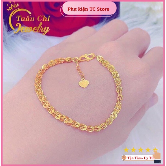 ♥️SIÊU HOT♥️ Lắc Tay Nữ Bạc Xi Vàng Cao Cấp, Kiểu Dáng Dây Mềm Thanh Lịch, Trẻ Trung