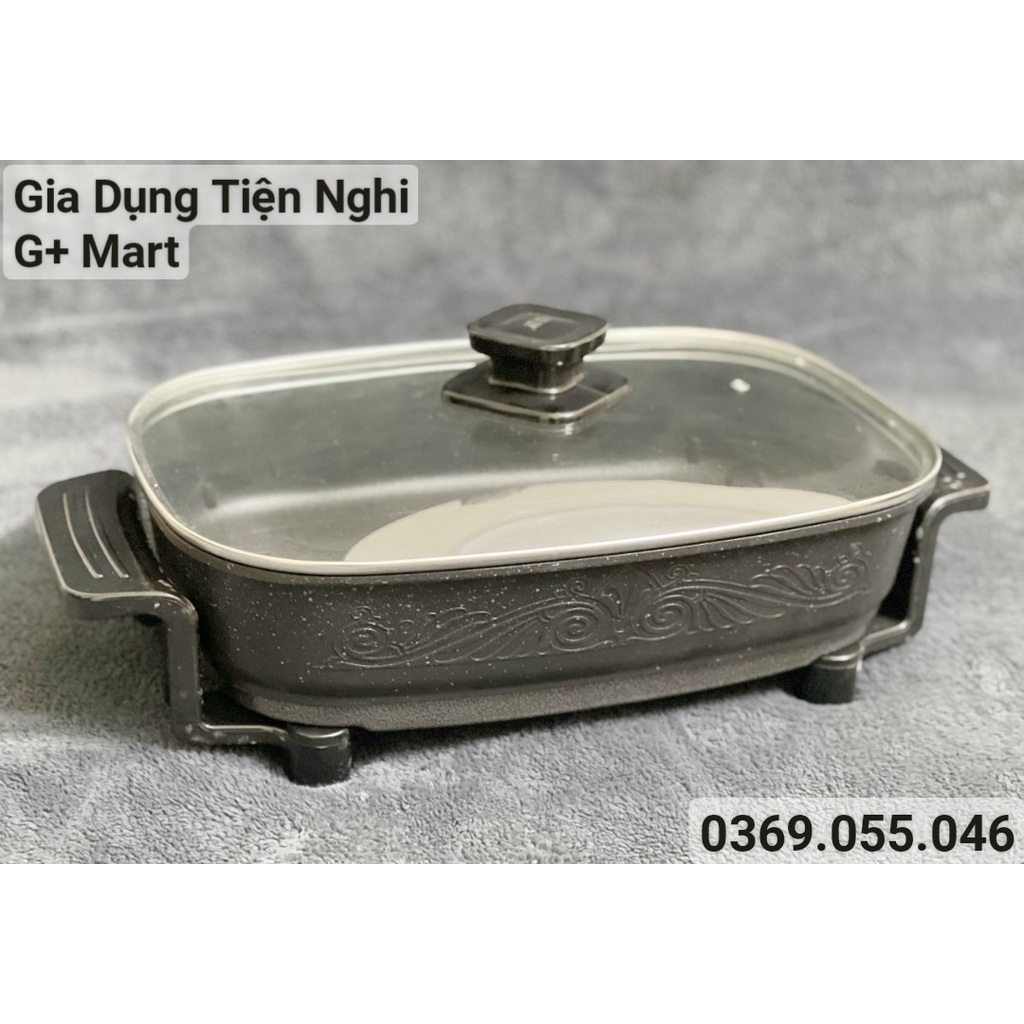 Nồi Lẩu Điện Đa Năng Chữ Nhật Cao Cấp SHACHU CSE 5L 1600W - Giadungtiennghigmart