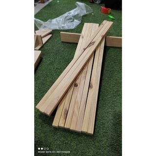 10 Thanh gỗ thông Vuông x dài 60/80/100/120cm - Thanh gỗ thông diy tặng kèm giấy giáp