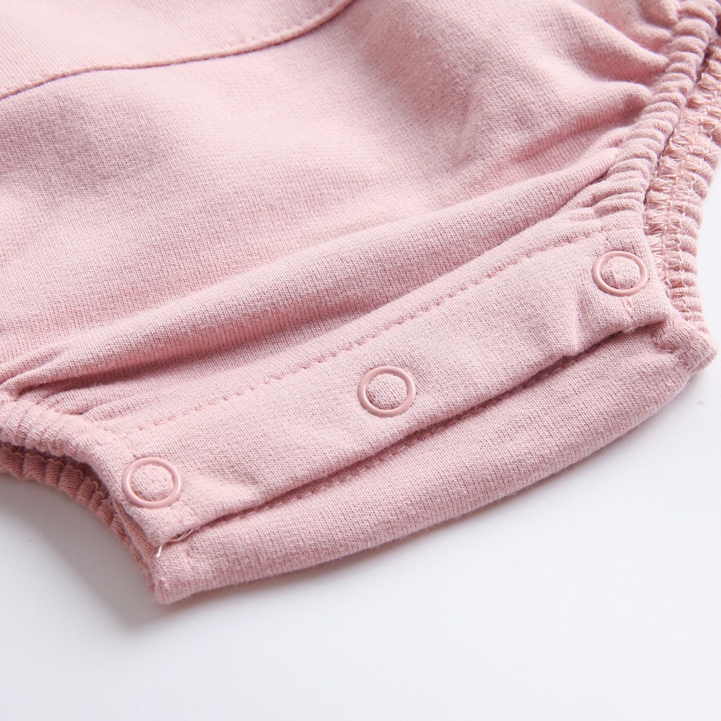 Sanlutoz Bộ Áo Liền Quần Tay Dài Chất Liệu Cotton Dễ Thương Cho Bé Gái Sơ Sinh