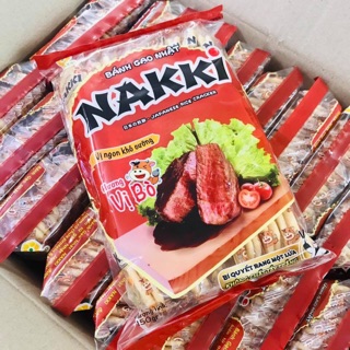 Bánh gạo Nhật NAKKI hương vị bò 150g
