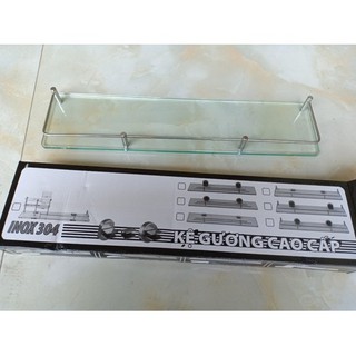 Kệ kính nhà tắm có lan can