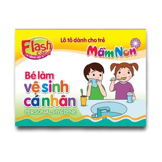 Flash Card song ngữ Anh Việt – Lô tô cho trẻ mầm non - chủ đề: Bé làm vệ sinh cá nhân