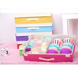 Hộp Đựng Đồ Lót 16 Ngăn Có Nắp LOẠI TO