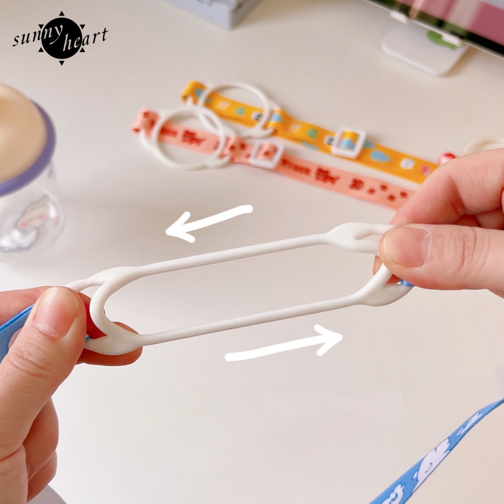 Phụ Kiện Dây Đeo Bình Nước Họa Tiết Hoạt Hình Xinh Xắn