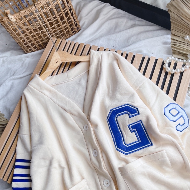 ÁO KHOÁC CARDIGAN KEM CHỮ G (TH)