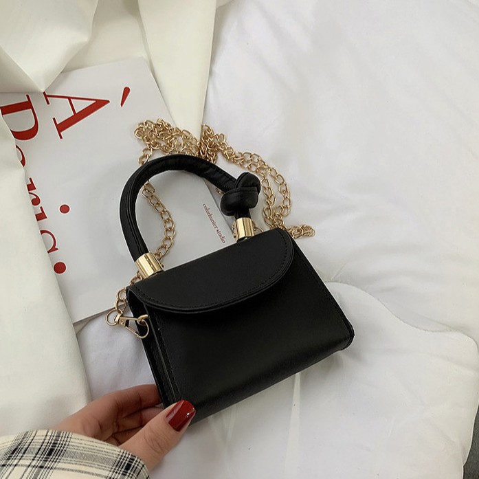 IELGY Túi đeo chéo có dây xích phong cách thời trang sang trọng dành cho nữ