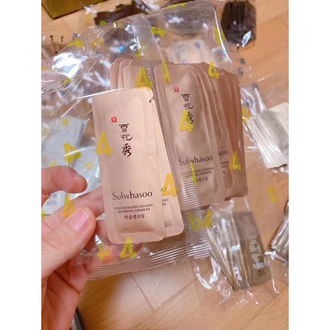 Kem dưỡng Sulwhasoo Concentrated Ginseng Renewing Perfecting Cream gói 1ml - chiết xuất nhân sâm , chống lão hóa