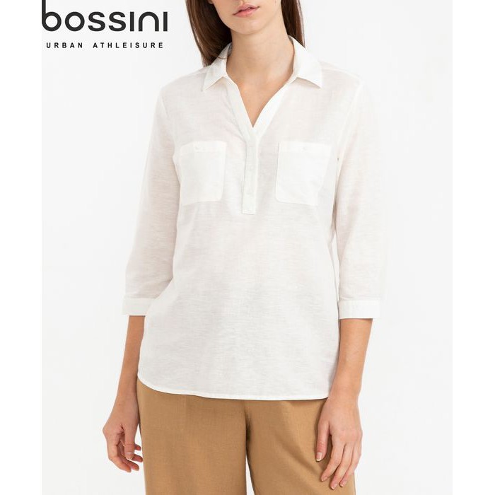 [Mã FASHIONMALLT4 giảm 15% đơn 150k] Áo kiểu sơ mi thời trang nữ Bossini 621031030