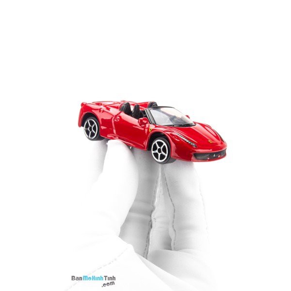 Mô hình siêu xe Ferrari 458 Spider 1:64 Bburago Red