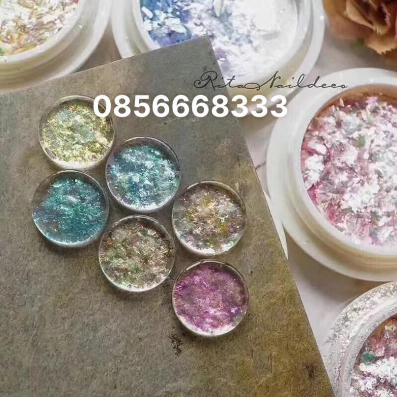 Set nhũ khổng tước trang trí móng
