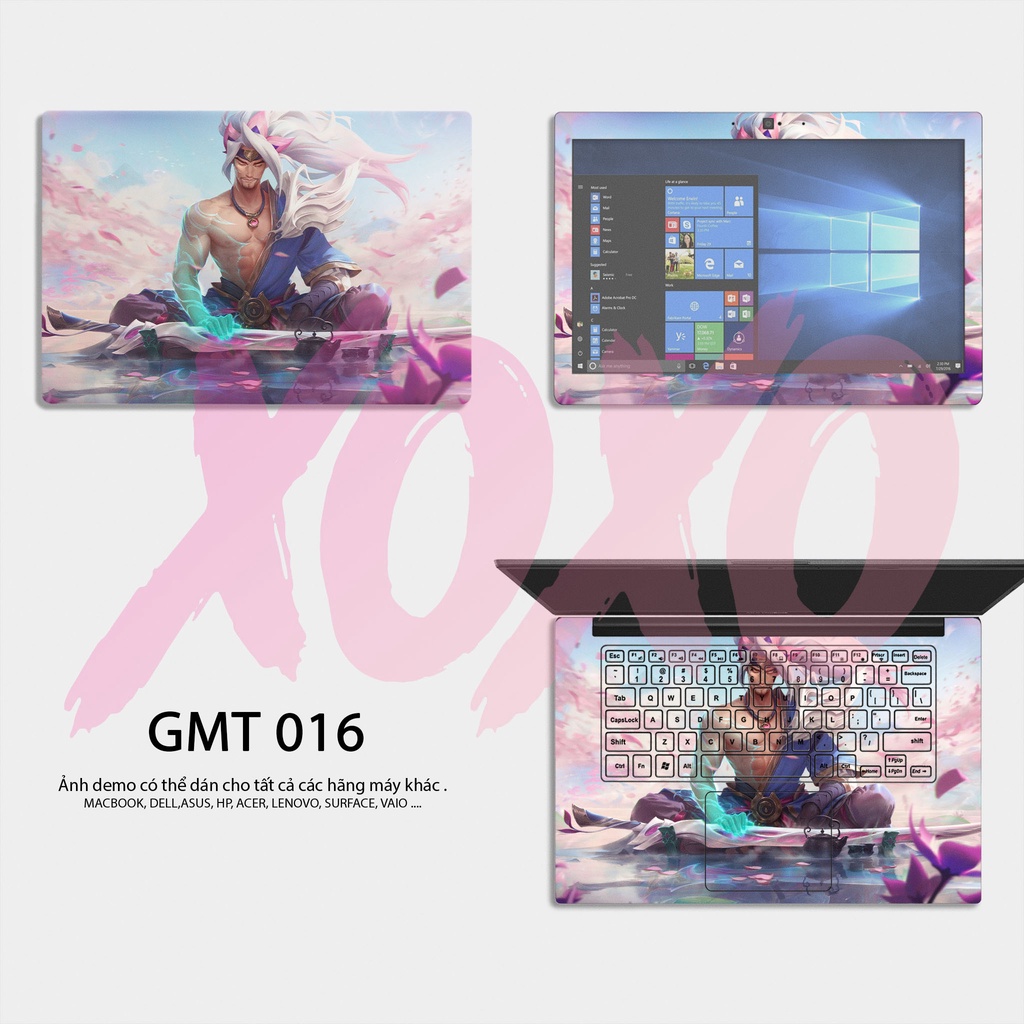 Miếng Dán Skin Laptop 25 Mẫu Game League Of Legends   - Decal Dán có cho Dell, Hp, Asus, Lenovo, Acer, MSI, Surface,Vaio