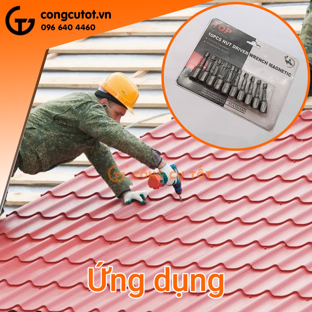 Vỉ 10 đầu bắn tôn 8 ly TOP