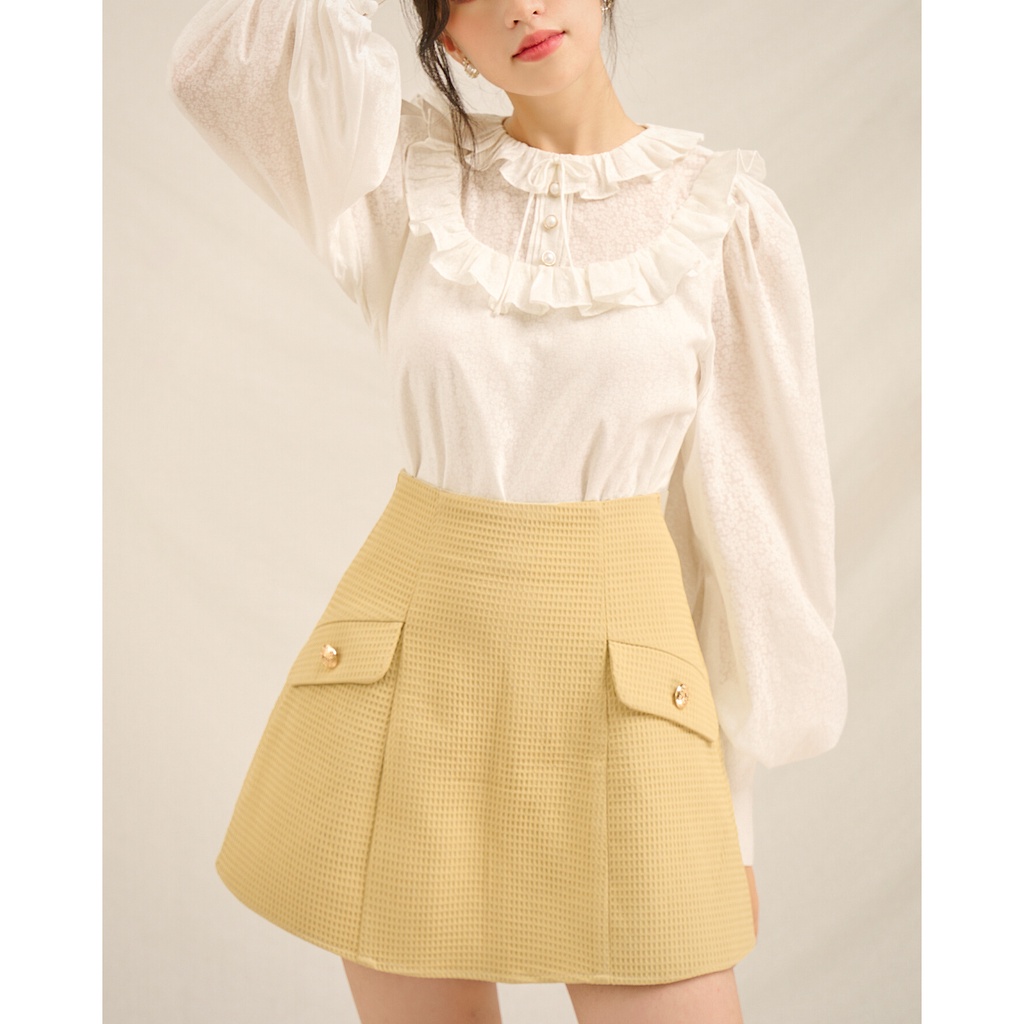 [C'MEE] Chân váy xốp có lót quần Cyan Mini Skirt