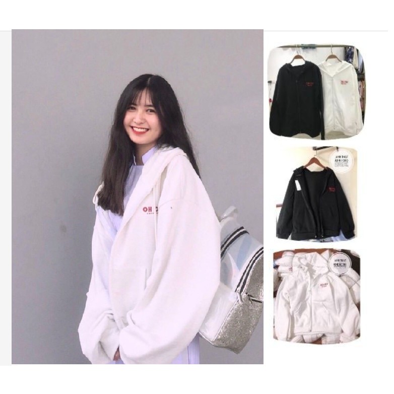 Áo khoác hoodie in hình CONFUSED dành cho nam nữ có mũ form rộng nỉ ngoại màu trắng unisex ulzzang  +  Nam nữ Couple đều