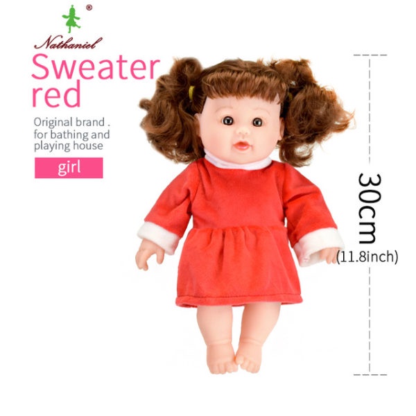 Búp Bê Tái Sinh Nhựa Mềm Nathaniel 30 Cm 12 inch Reborn Doll  Đồ Chơi Cho Bé Silicone Vynil