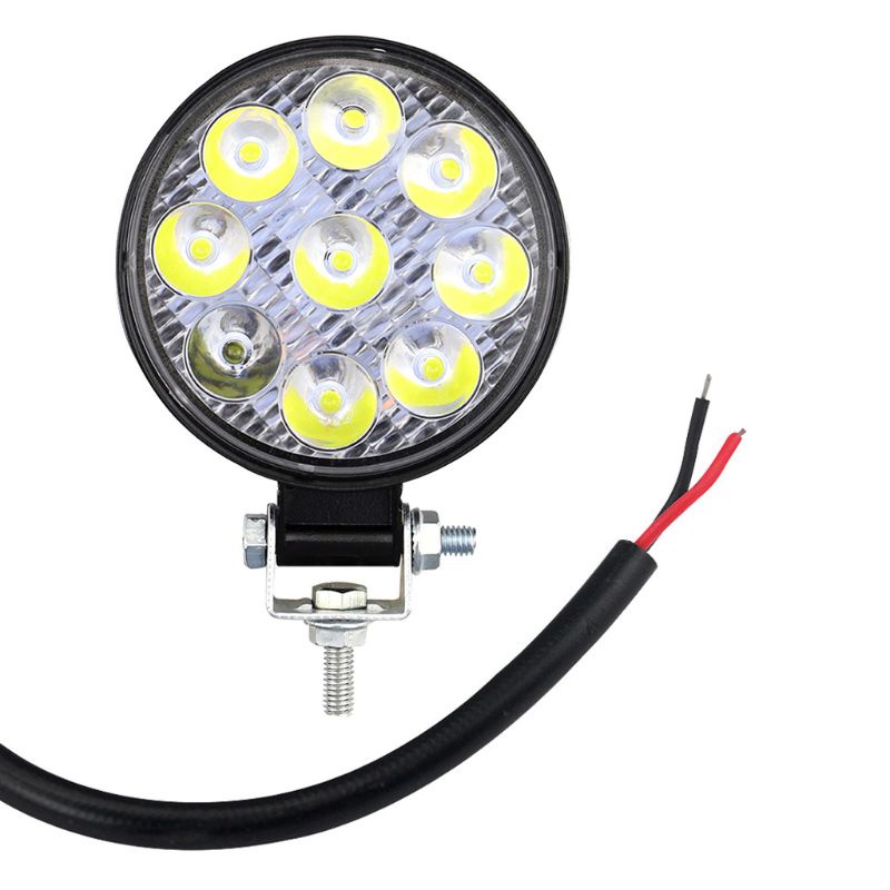 Thanh đèn LED mini 27W 12V 24V ánh sáng trắng cho xe hơi xe tải