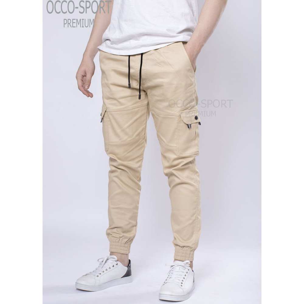 Quần thể thao nam joger kaki túi hộp cao cấp QN55 _HÀNG CHUẨN SHOP