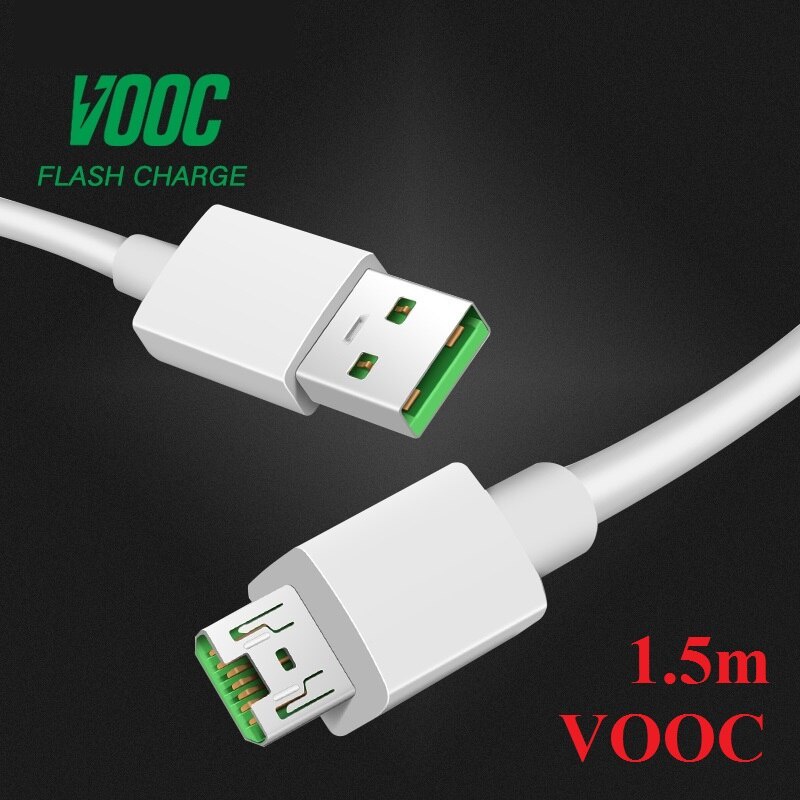 Cáp sạc nhanh OPPO VOOC Micro USB, sử dụng được cho OPPO Realme VIVO, samsung, Vsmart, các dòng điện thoại 2018 về trước