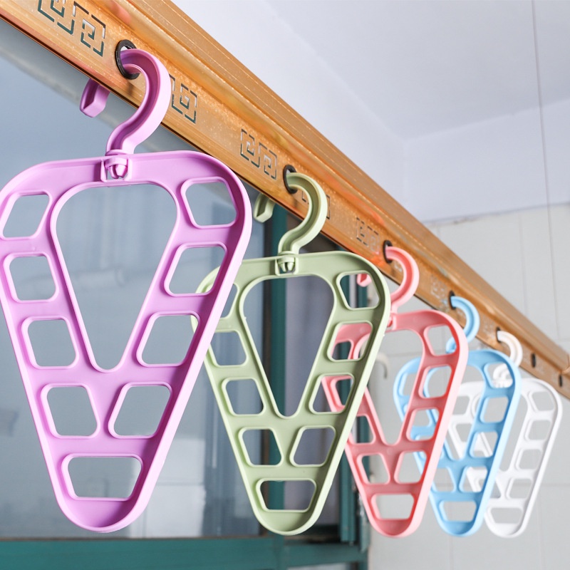 1 Móc Nhựa Treo Quần Áo Hình Tam Giác Xoay Được Đa Năng