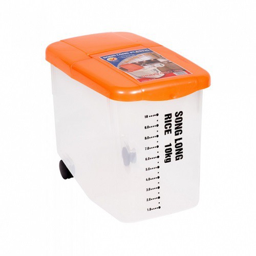 Thùng Đựng Gạo 10kg ,15Kg Nhựa Song Long Có Bánh Xe Tiện Lợi -  Thùng Đựng Gạo Nhà Bếp ,Chung Cư Cực Kì Gọn Gàng | BigBuy360 - bigbuy360.vn