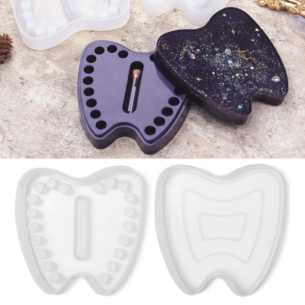 Khuôn Làm Hộp Đựng Răng Sữa Em Bé Bằng Resin Thủ Công Giá Đỡ