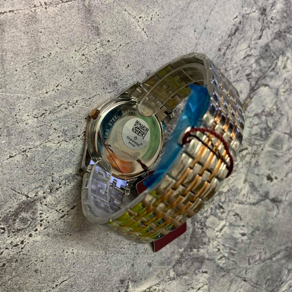 Đồng hồ Sunrise Nam chính hãng Nhật Bản M1226SA.RG.T - kính saphire chống trầy - chố