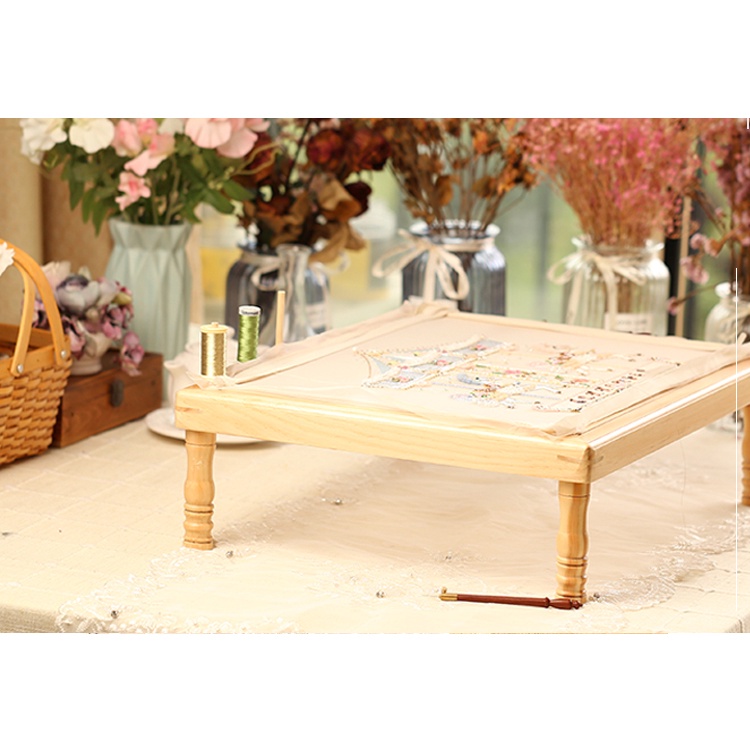 Gói Kit Nguyên liệu tự bạn Thêu Tay Túi Tote Tiện dụng Phong cách vintage Người mới bắt đầu DIY Handmade Bách hóa Na Na