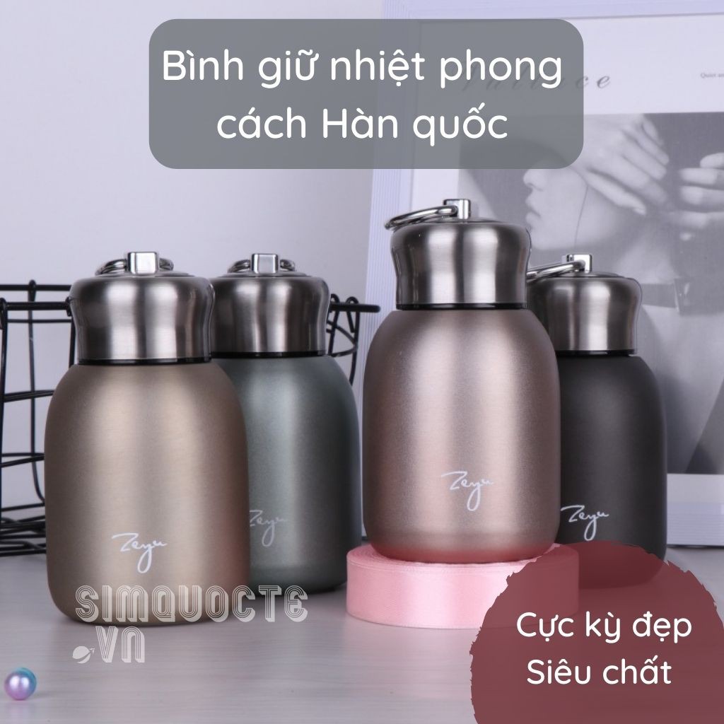 Bình giữ nhiệt thép không gỉ 300ml vintage