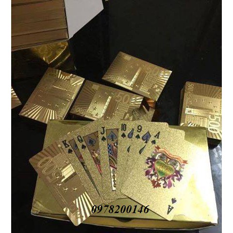 Bộ Bài Tây Mạ vàng