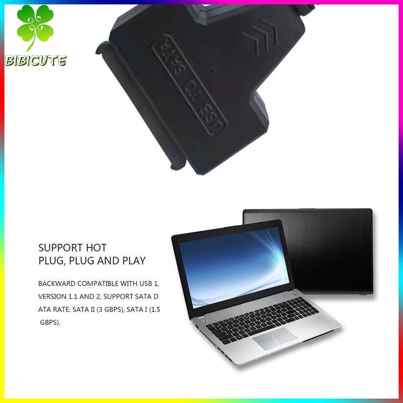 Dây Cáp Chuyển Đổi Usb2.0 Sang Sata 22pin Cho Ổ Cứng Hdd 2.5inch | BigBuy360 - bigbuy360.vn