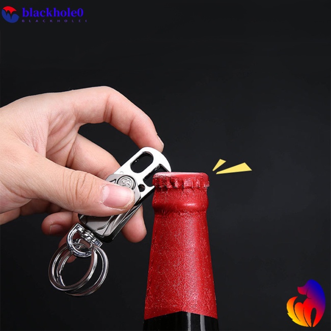 BH Mini Spinner Key Chain Metal Bottle Opener Key Organizer Wallet Rotatable Finger Gyro Car Key Ring Key Holder