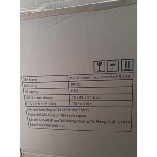 Bộ Nồi Sharp Inox 2 Món PR-JO3