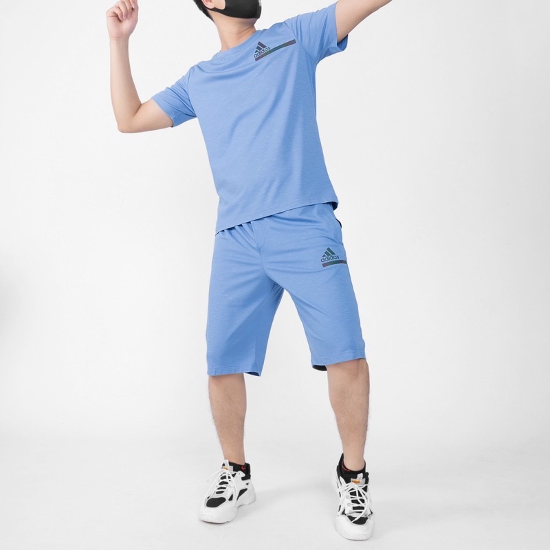 Bộ quần áo Mặc Nhà Thể Thao Nam Mùa Hè Phong Cách Cao Cấp Adidas