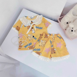 (Thanh lý) Bộ Satin cho bé gái (8-22kg)