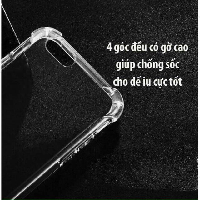 Ốp lưng chống sốc trong suốt Oppo Oppo A53/F7/F5/A5 2020/A9 2020/Reno 2f/A54 -4G/A31-2020/A15/A15S/A94/A74-5G