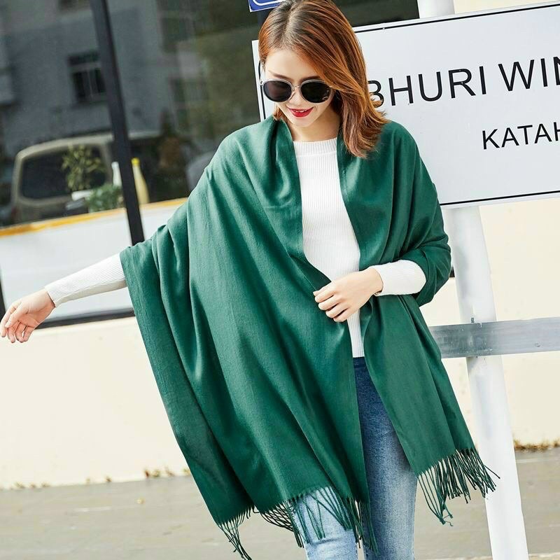 Khăn Cashmere Chất Vải Len Mềm Mịn QC