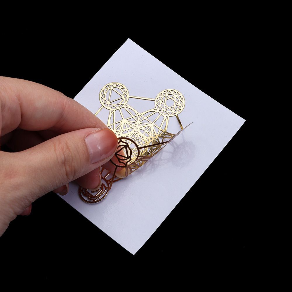 Miếng Dán Bằng Đồng Kim Loại Họa Tiết Hoa/Hình Học Dùng Trang Trí DIY|Khuôn Làm Trang Sức Thủ Công Bằng Vật Liệu Epoxy Màu Sắc